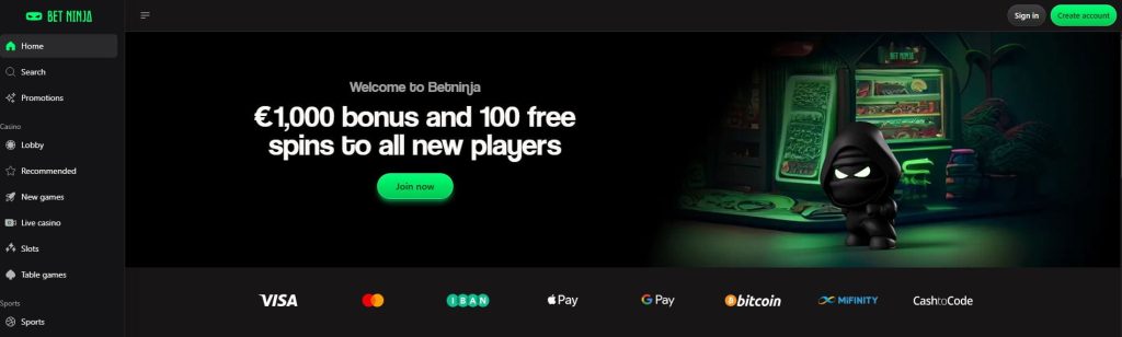betninja casino bonus