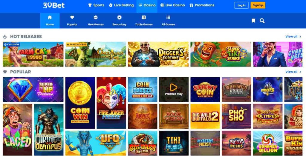 30bet casino review